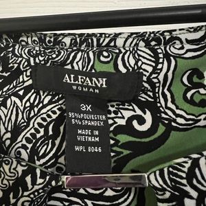 Alfani 3X Green Sleeveless Dress